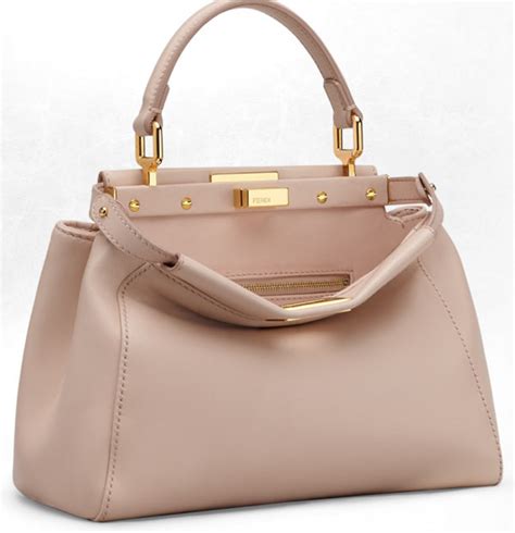 fendi mini peekaboo dove pink|fendi peekaboo suede.